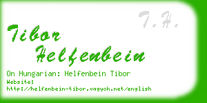 tibor helfenbein business card